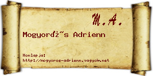 Mogyorós Adrienn névjegykártya